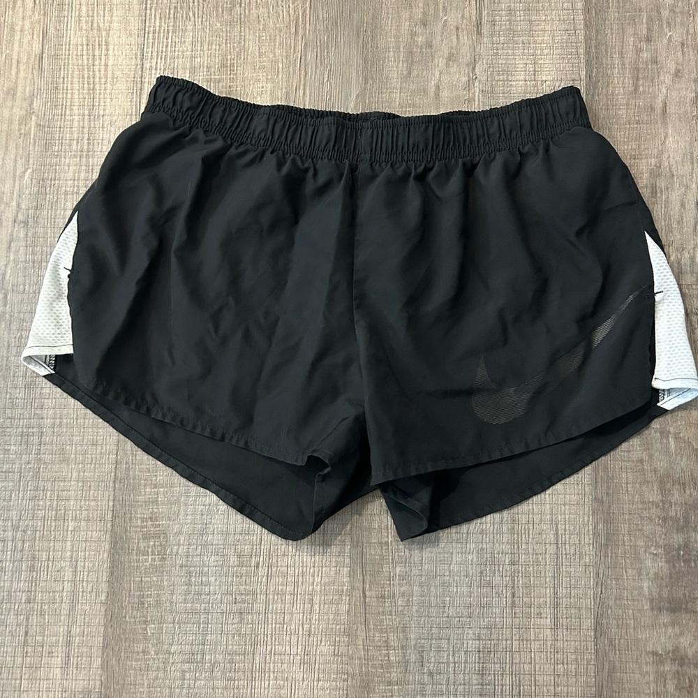 Nike Black and Gray Women's Athletic Shorts